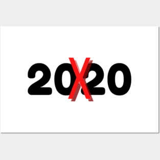 2020 Crossed Out In Red Mask, Mug, Pin Posters and Art